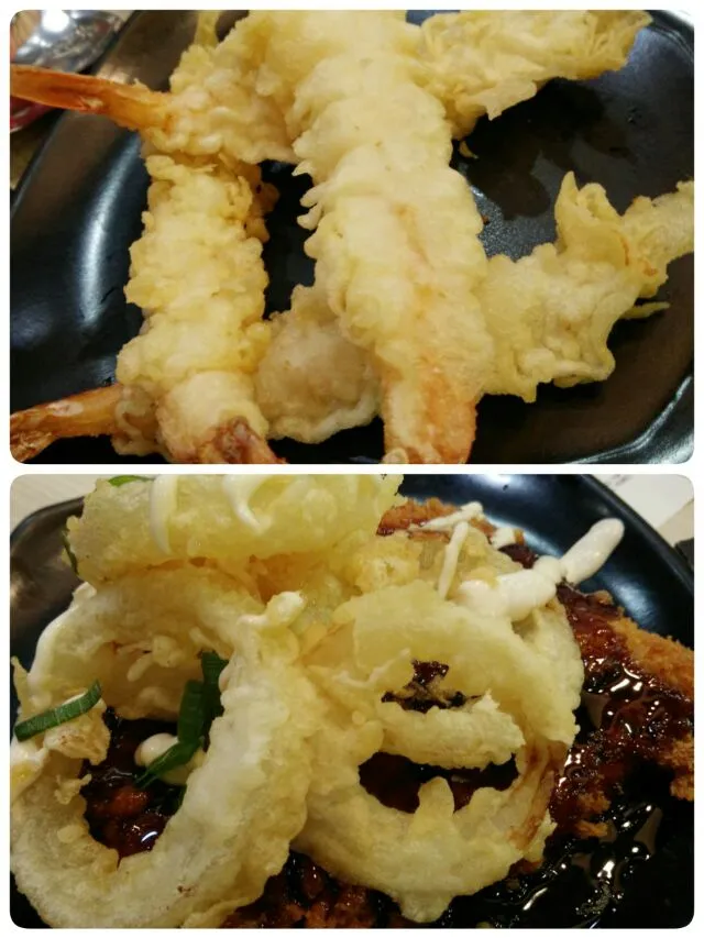 Snapdishの料理写真:big chicken katsu sumo and tempura|lynnさん