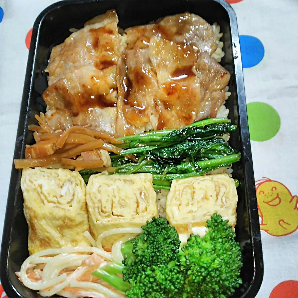 旦那夜勤弁当🍱
   豚丼がいいって言うから
         連続豚丼🐷|miimiさん