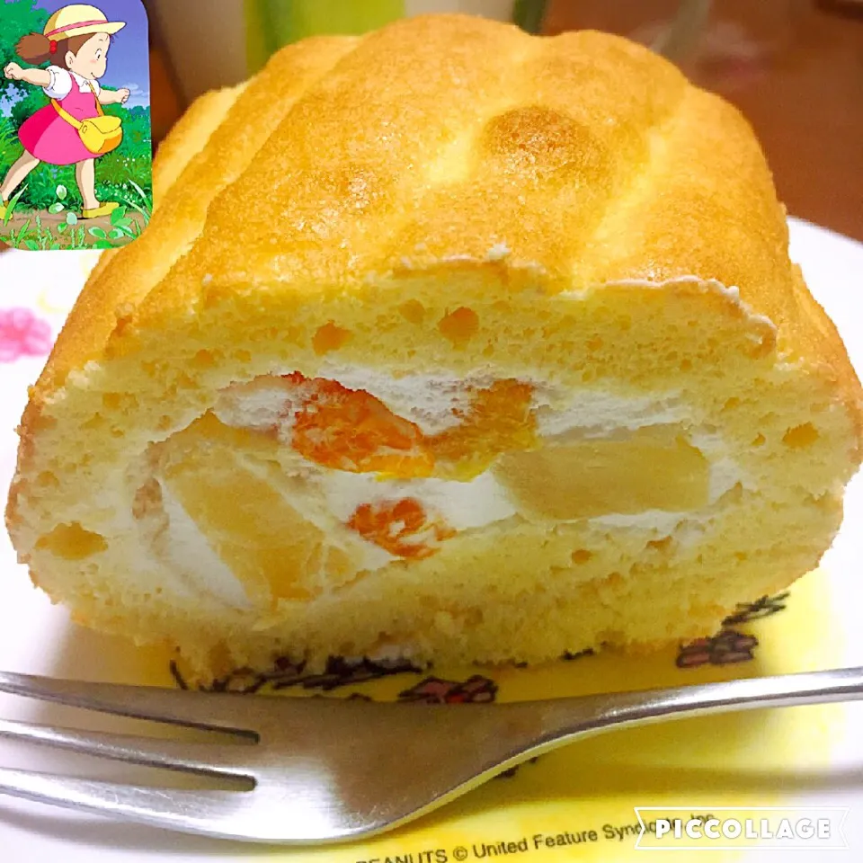 お誕生日ケーキで、フルーツロールケーキを作りました✨(๑>◡<๑)|cafebobさん