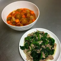 Sweet & sour meatballs
Pork with spinach|Rumi Yoshitakeさん