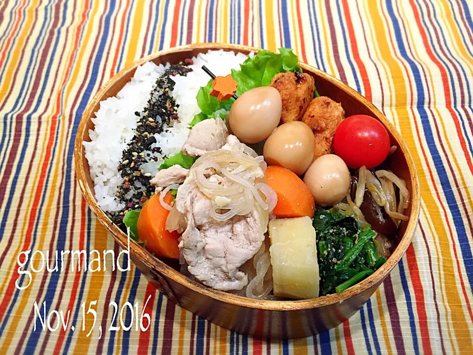 Snapdishの料理写真:2016.11.15 息子お弁当♪|プーティさん