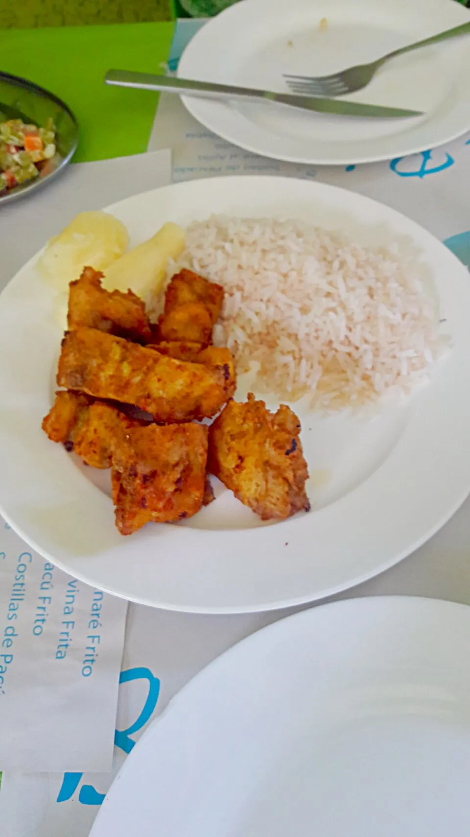 Snapdishの料理写真:Yacare Frito ワニの唐揚げ|Jhonny Yamashiroさん