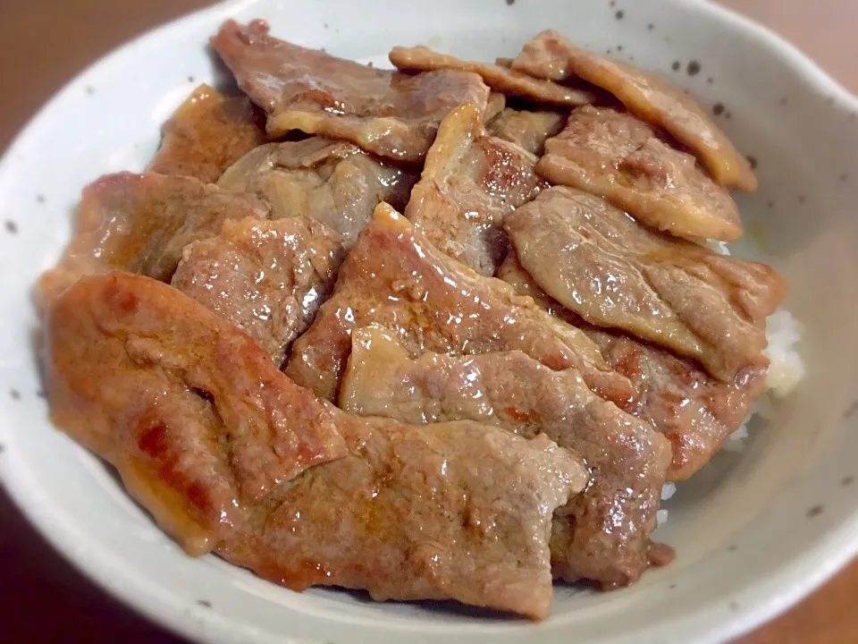 牛カルビ丼|スヌンピさん