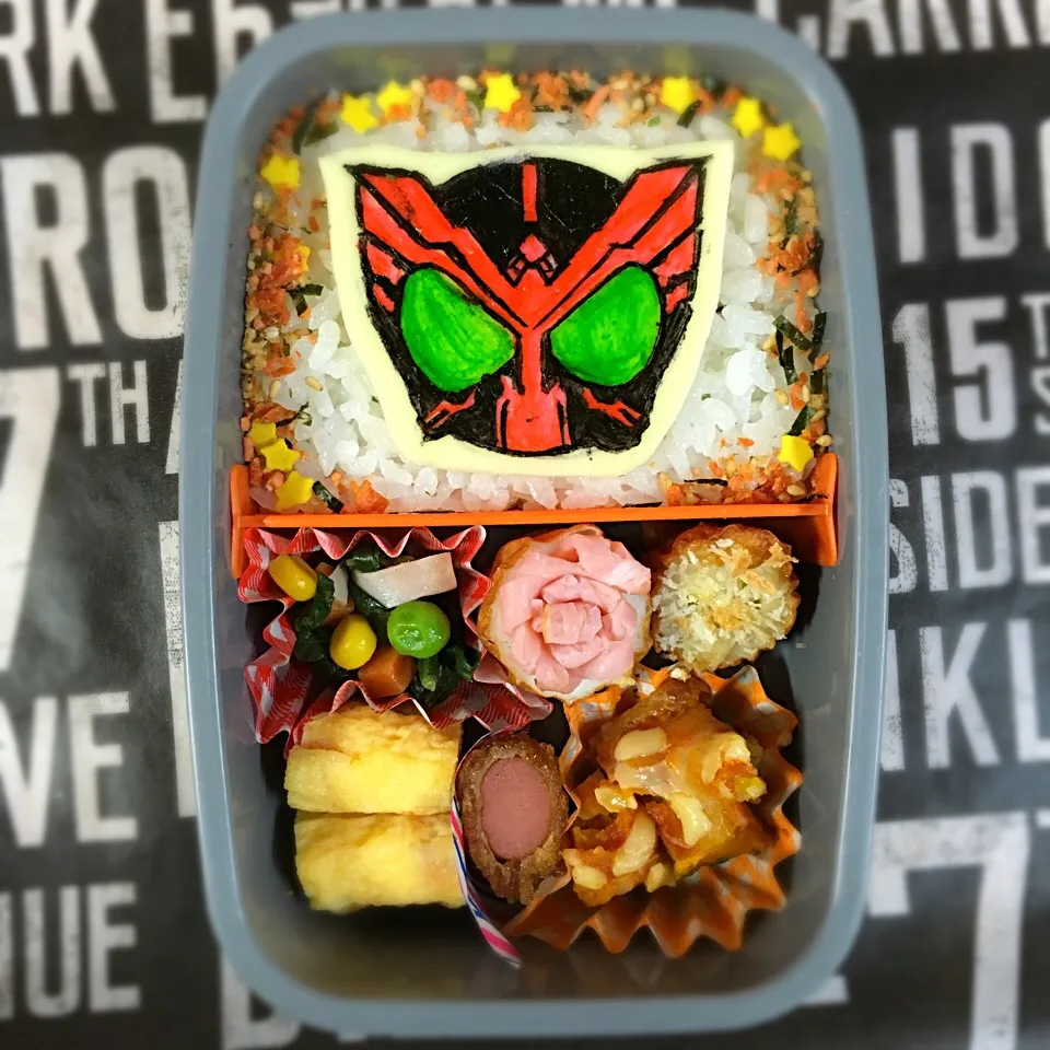 仮面ライダーオーズお弁当|ぴぃさん