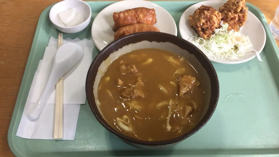 Snapdishの料理写真:カレー南蛮うどん定食|おっちさん