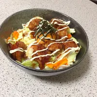 Snapdishの料理写真:鳥の照り焼き丼(赤ワイン煮込み)|しょーまさん