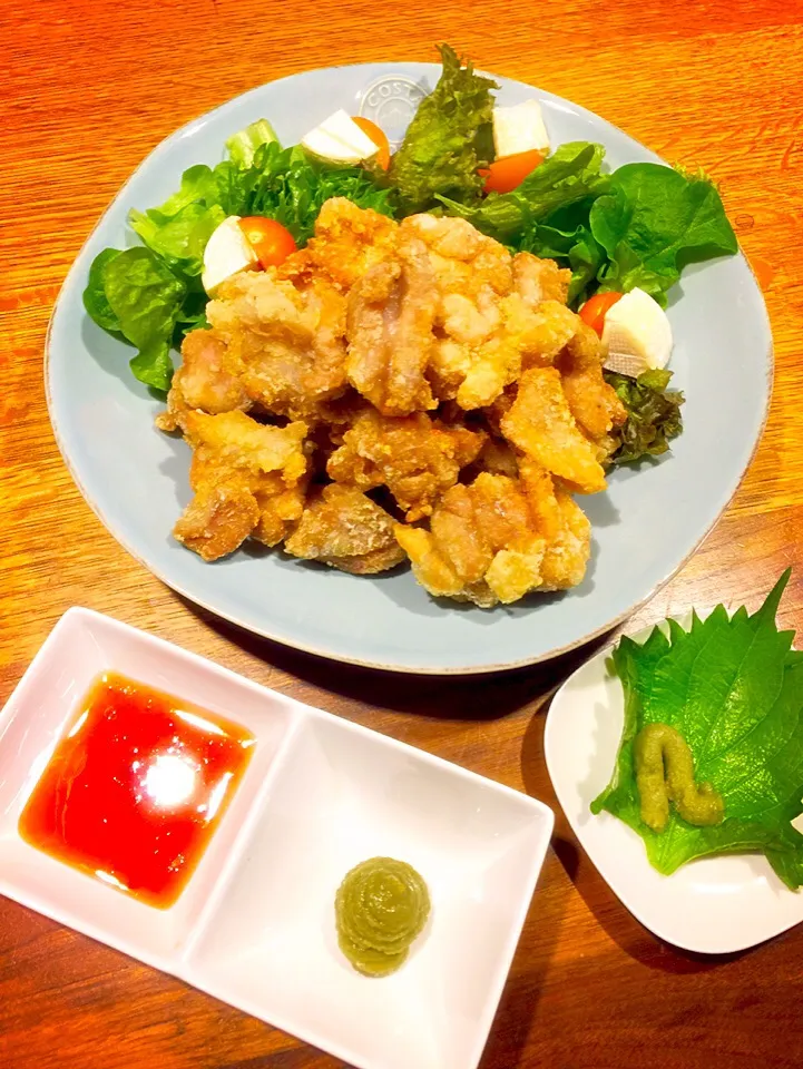 Snapdishの料理写真:晩飯〜〜🍺のアテとも
言う。|まんぞーさん