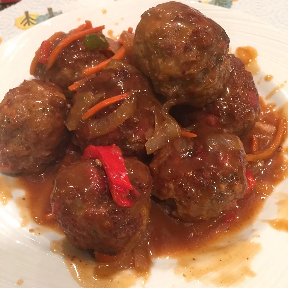 Meatballs with a special sauce! Yum! 😋|Alma's Home Kitchenさん