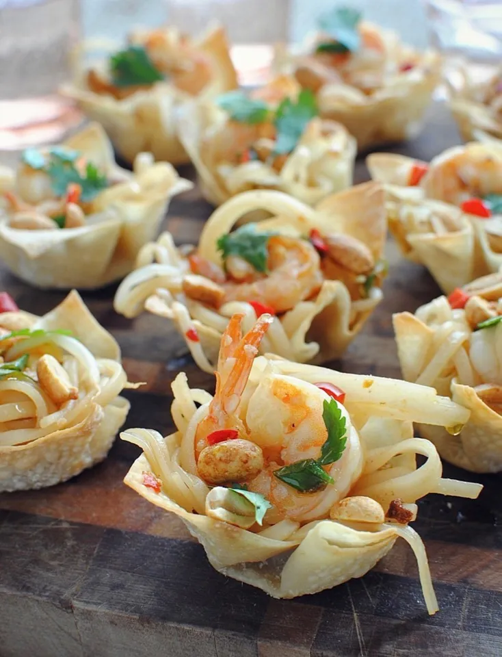 Shrimp Pad Thai Cups|💕Food Love💕さん