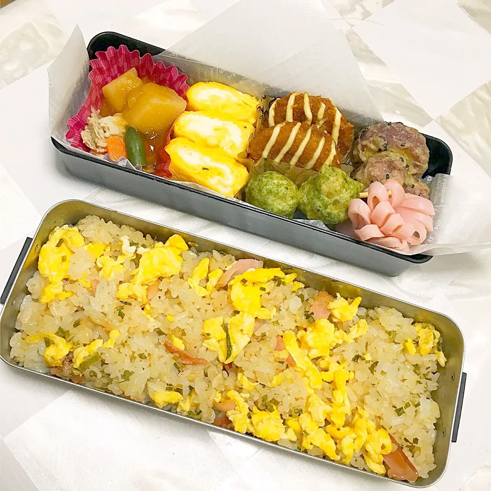 長男弁当♡

完全に疲れて
買い物忘れてて
なんもなくて焦ったw

色と悪い~|めろままさん