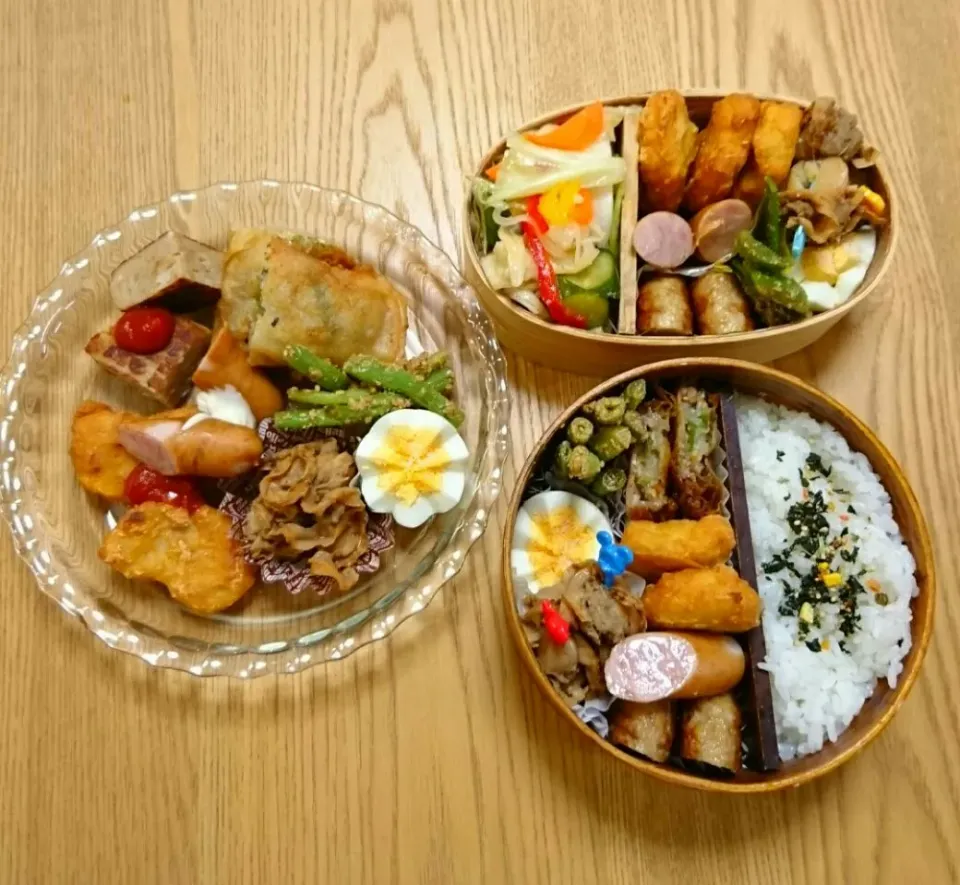 Snapdishの料理写真:『糖質制限お弁当&３人分』|seri-chanさん