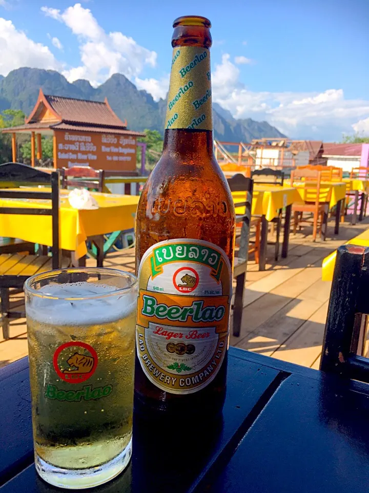 ラオスの山奥にてラオスのビール🇱🇦🍺|ばなさん