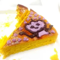 Snapdishの料理写真:カボチャのチーズケーキ ラクガキver|maekawaさん