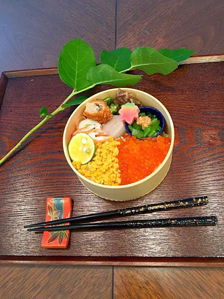 Snapdishの料理写真:おやこっ丼。🍱
#わっぱ#高校生弁当#子供弁当|REINA✨さん