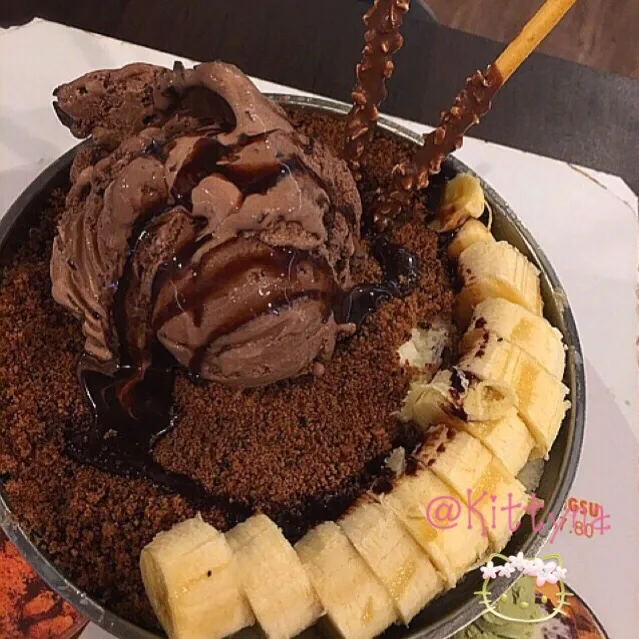 🍫🍌 Choco- Banana Bingsu 🙇🏻|🎀Kittyna🌸さん