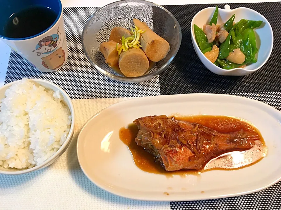 赤魚の煮付け、海老芋の炊いたん|りんこさん