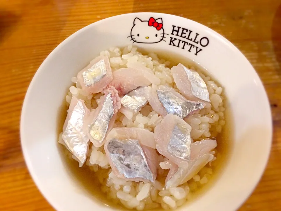 釣りたて太刀魚のダシ茶漬け。|mikaさん