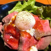 Snapdishの料理写真:ローストビーフ丼|Hideki  Fukushimaさん