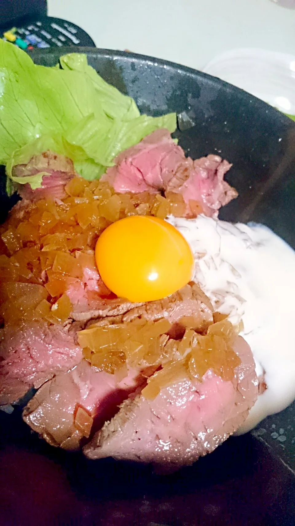 自家製ローストビーフ丼|めぐりさん