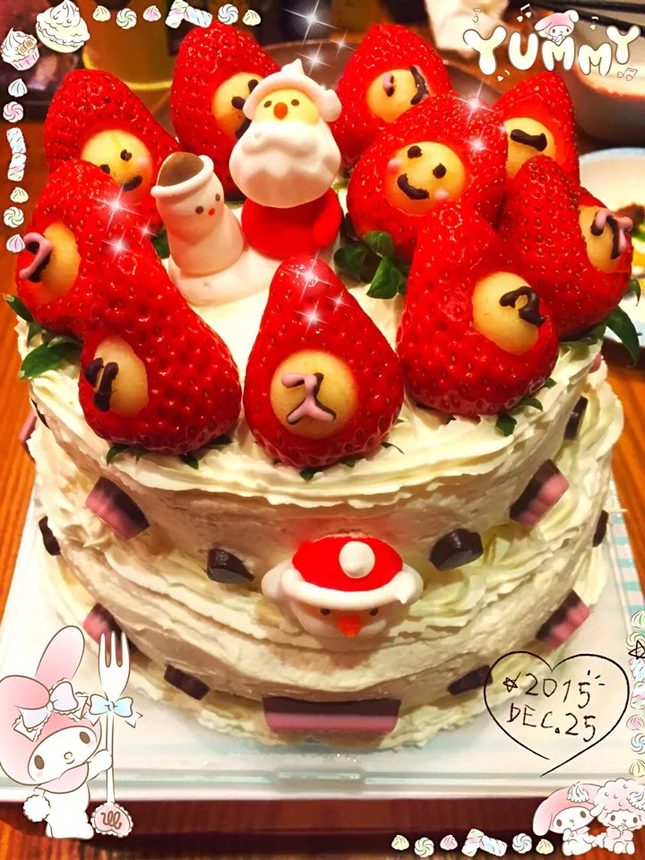 Snapdishの料理写真:昨年のクリスマスケーキ🎄🎂|しずママさん