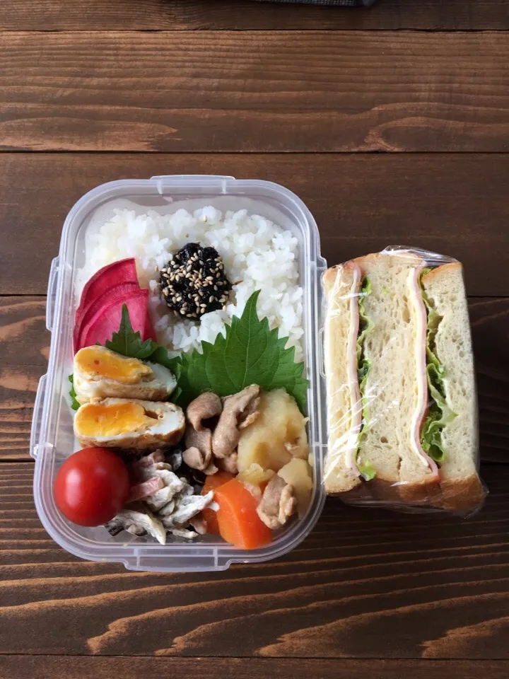 Snapdishの料理写真:お弁当  サンドイッチ|まいぱんさん