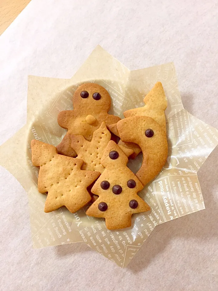 Snapdishの料理写真:3種類の材料だけのクッキー🍪|安田 智子さん