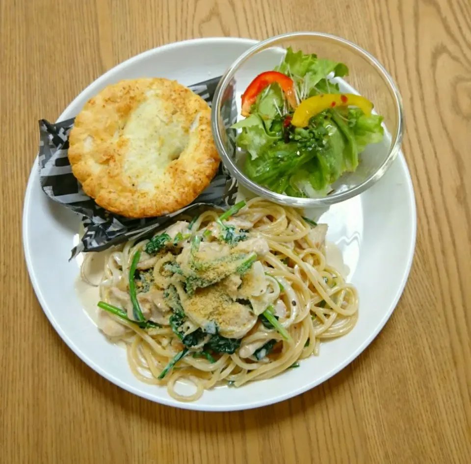 『鶏肉とほうれん草のクリームパスタ』|seri-chanさん