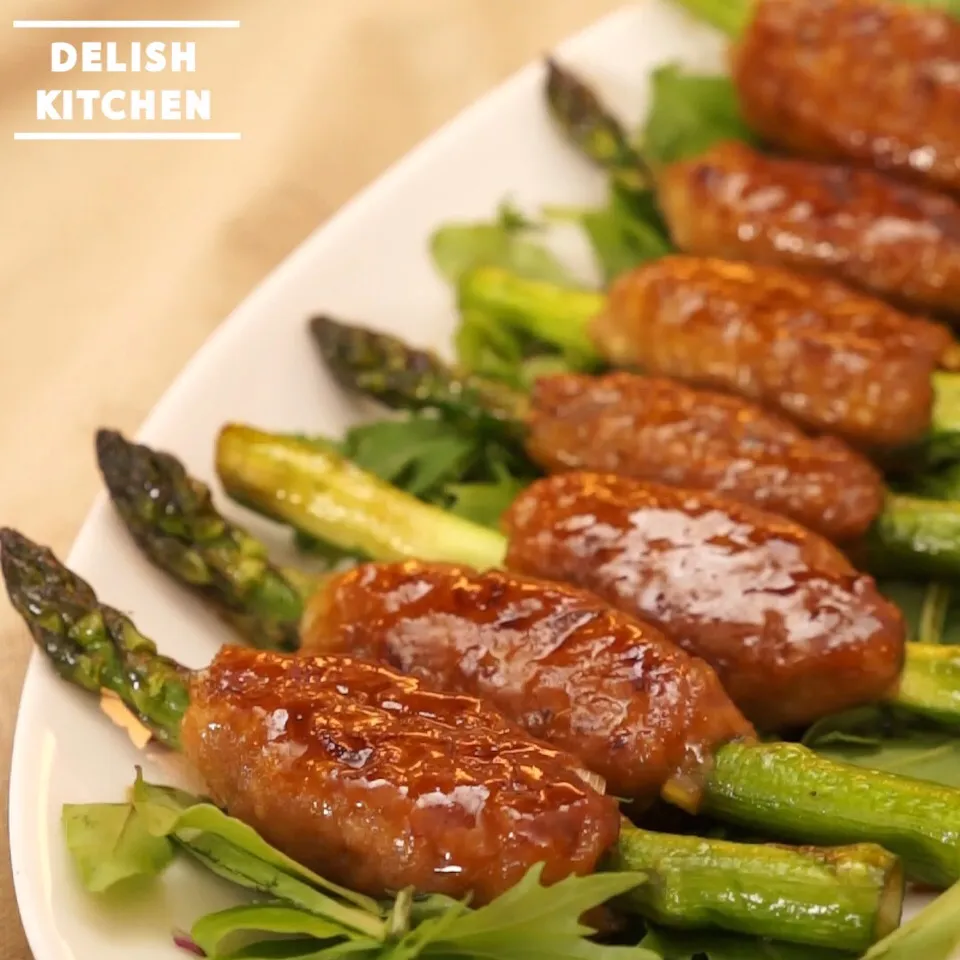 【動画】アスパラつくねの作り方 #delishkitchentv|DELISH KITCHENさん