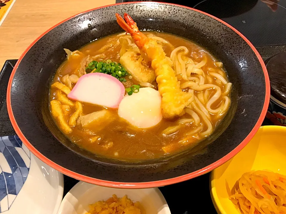 月見カレーもち天うどん|マハロ菊池さん