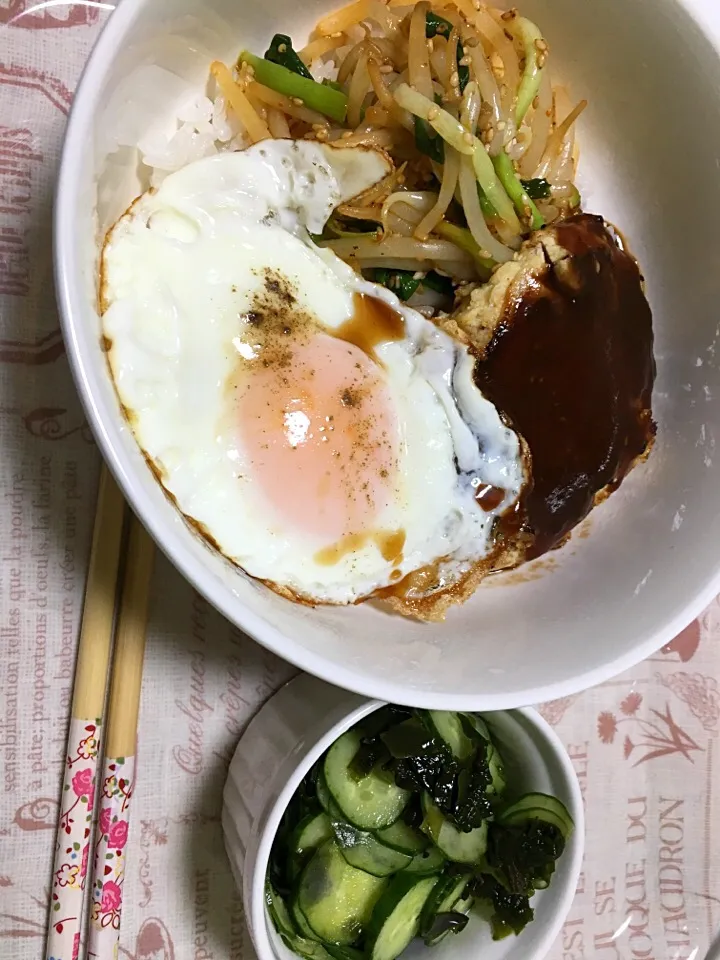 🌟ロコモコ丼
🌟キュウリとワカメの酢の物|ゆりえさん