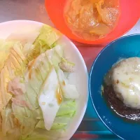 Snapdishの料理写真:白菜と大根の味噌煮込み、大根ステーキ、豚バラと白菜のミルフィーユ|かなぽさん