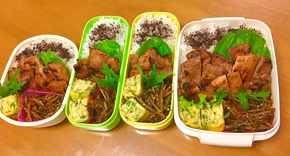 Snapdishの料理写真:家族のお弁当|Tomiko Muramatsuさん