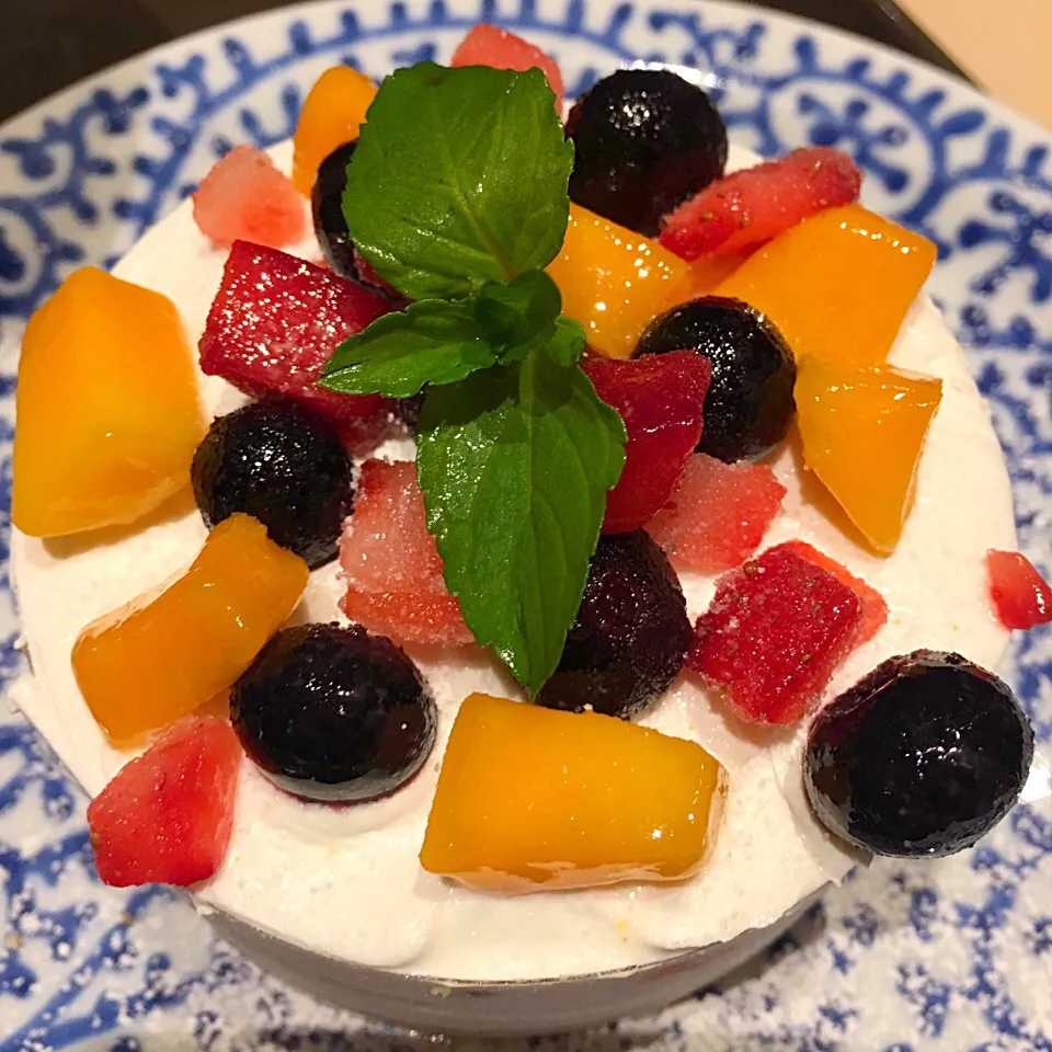 Fruity ice cream cake 😍|🍻CARL🍻さん