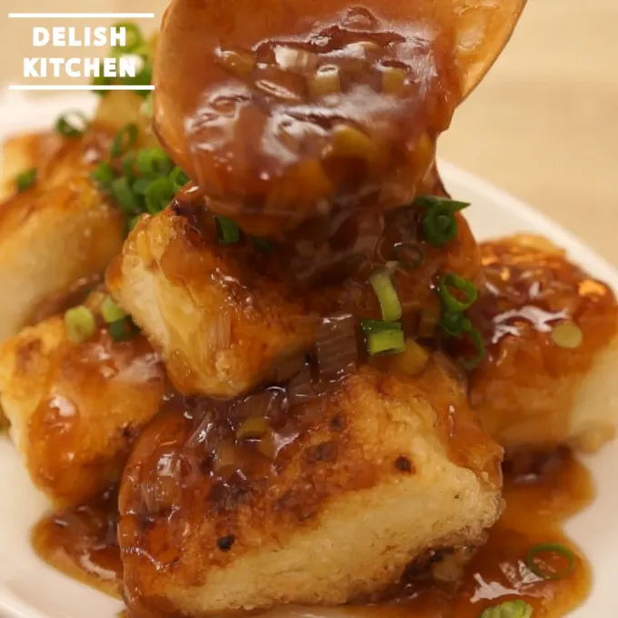 【動画】揚げ出し豆腐の甘酢あん #delishkicthentv|DELISH KITCHENさん