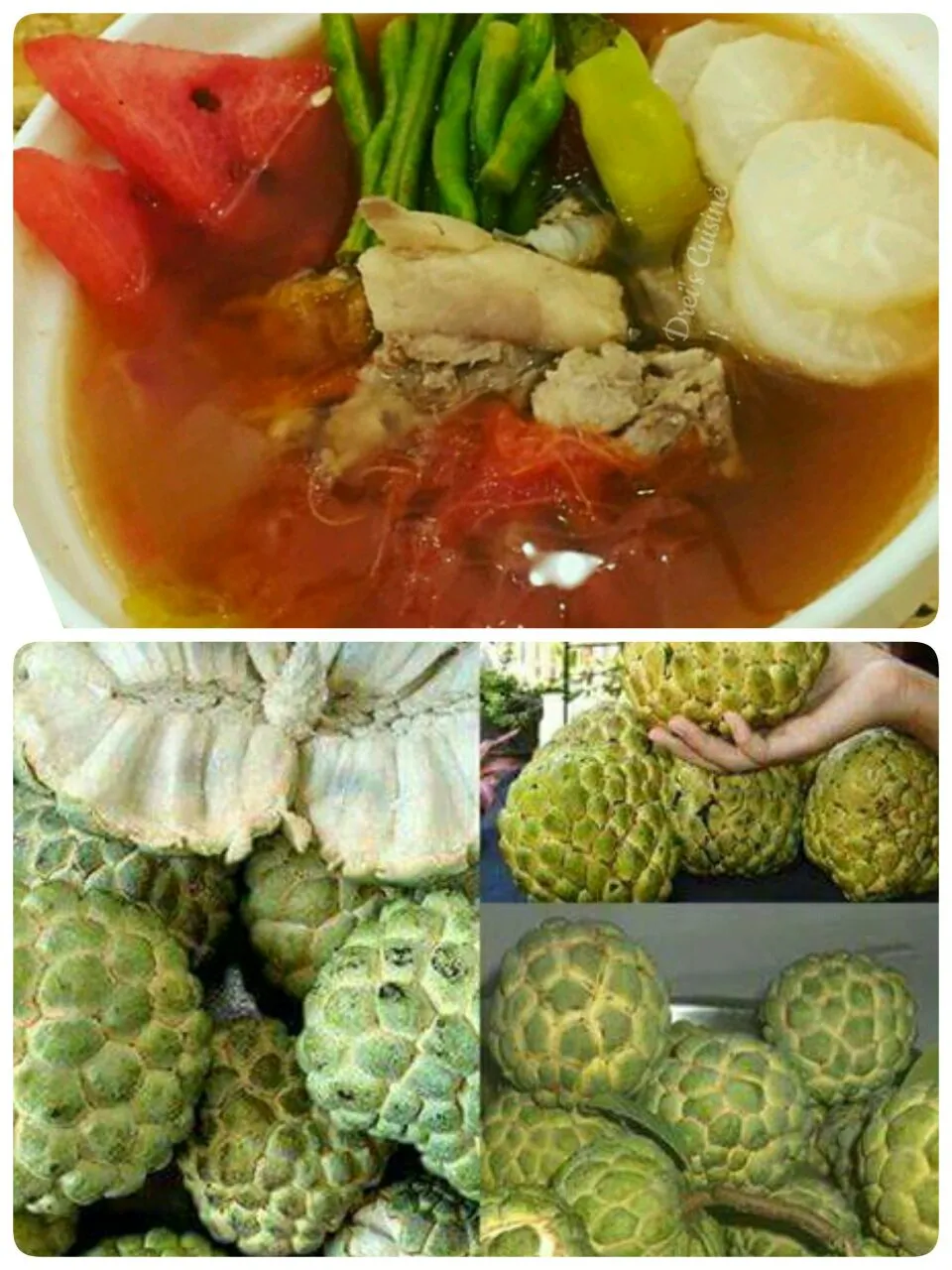 pork sinigang in water melon.....fruits atis....:-) :-) :-)|lynnさん