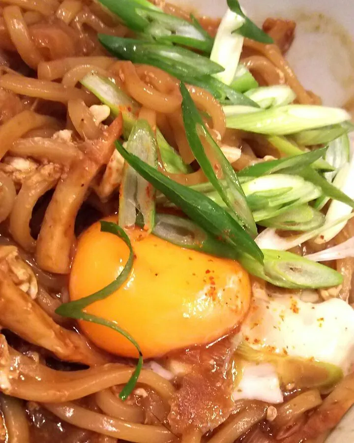 鯖の胡麻味噌煮のタレで〆うどん🎵|key♪さん