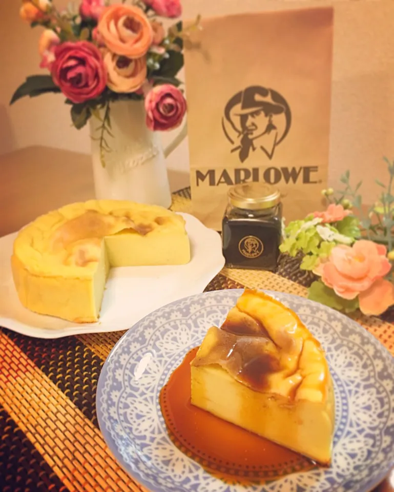 ♡さつまいも🍠プリンケーキ🍮〜MARLOWEのカラメル添え〜♡|miyuさん