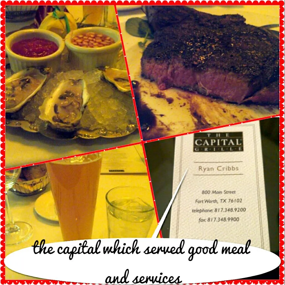 11/23 the capital in fortworth #American cuisine #steak #oyster|タップダンスシチーさん