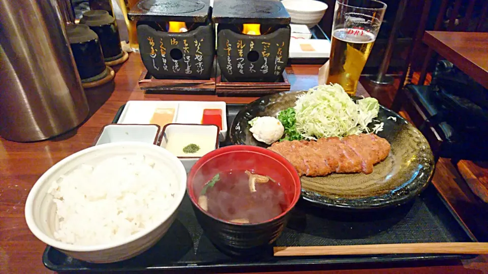 牛カツ定食|やかんちゃんさん