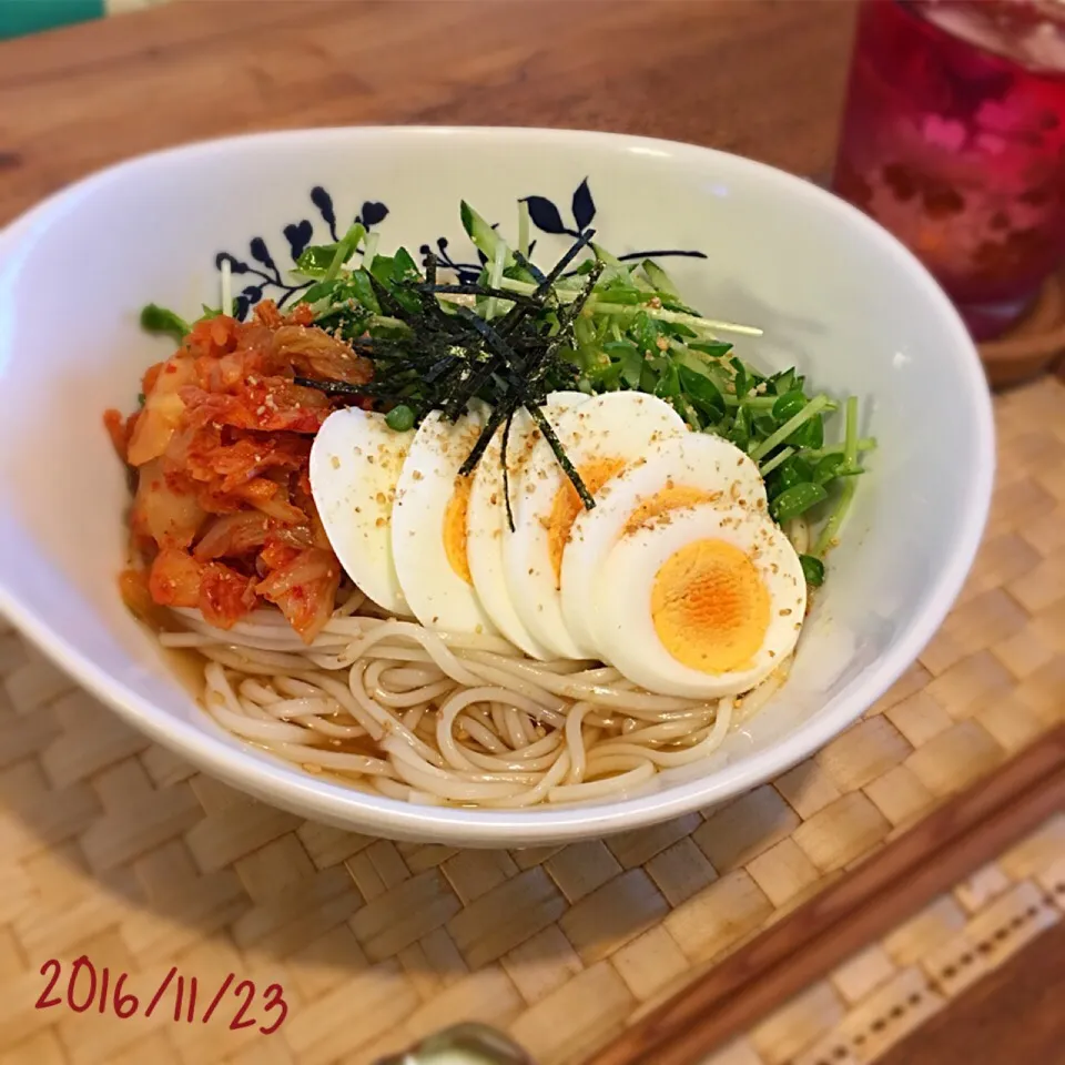 韓国冷麺風ぶっかけうどん|𓇼 Ⓢ Ⓗ Ⓘ Ⓝ Ⓞ Ⓑ Ⓤ 𓇼さん