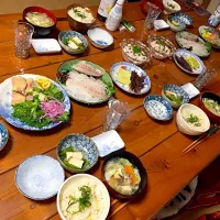 Snapdishの料理写真:晩ごはんは鯛尽くし|甘夏みかんさん