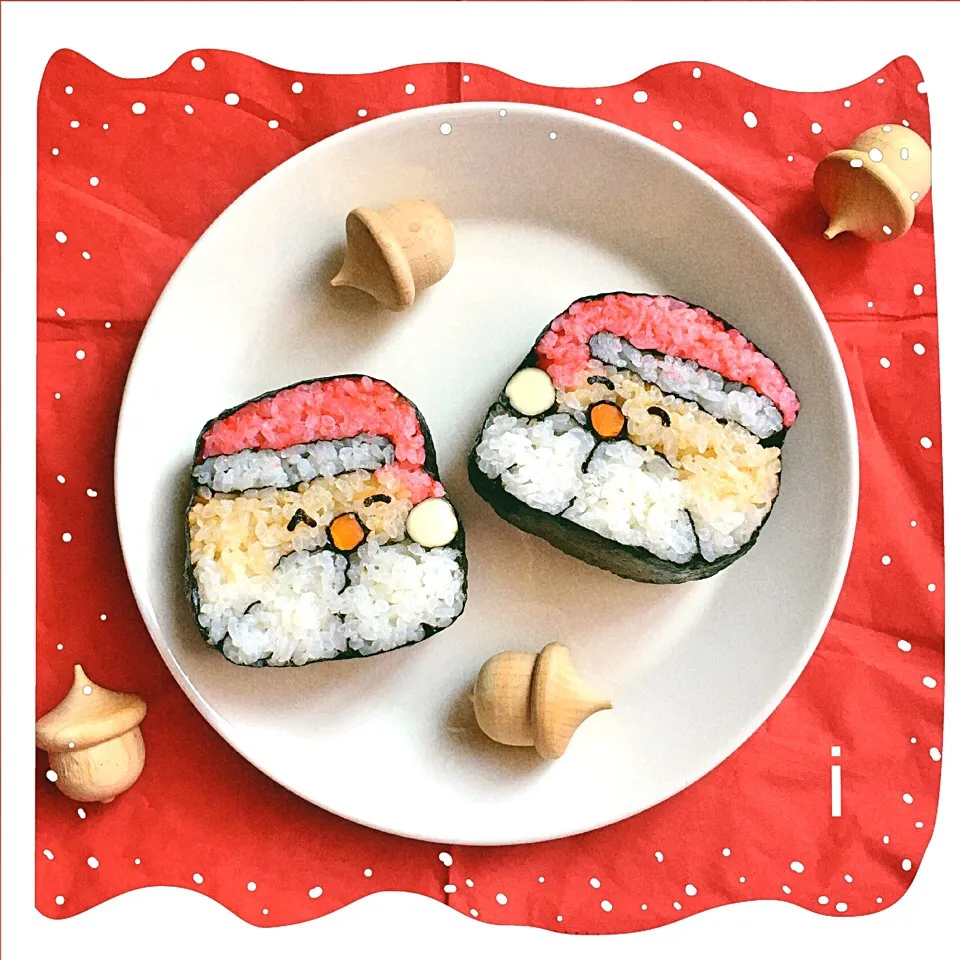 飾り巻き寿司 🎅 サンタクロース 【Decorative Sushi Roll / Santa Claus】|izoomさん