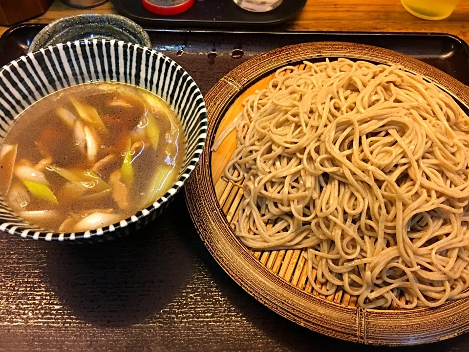 立食いそば手帳 名店120［首都圏編］そば新 蒲田西口店（蒲田）石臼挽き鴨せいろ 161124|ゆうじ.さん