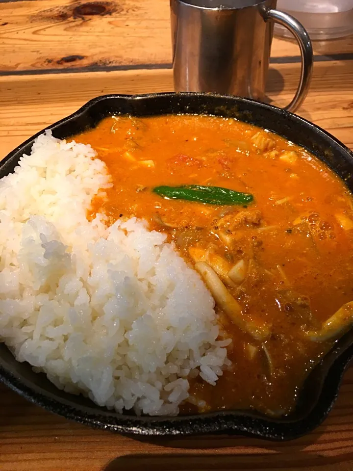 Camp expressのキノコと鶏挽肉の南インド風カレー＠品川駅|Yasuhiro Koikeさん