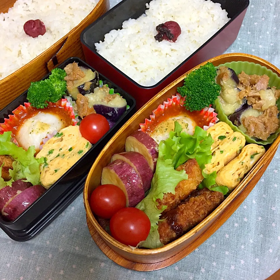 Snapdishの料理写真:11/25 中学男子のお弁当&パパ弁|おおけいさん