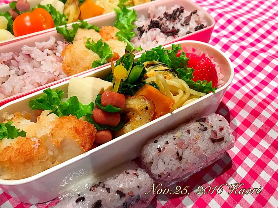 娘夫弁当☆十六穀ごはん😋🌱|kaoriさん