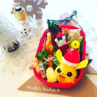 ふわモコ♡ピカチュウ🎅&ロトム図鑑♫
息子ポケモン弁当☆|＊saki＊さん