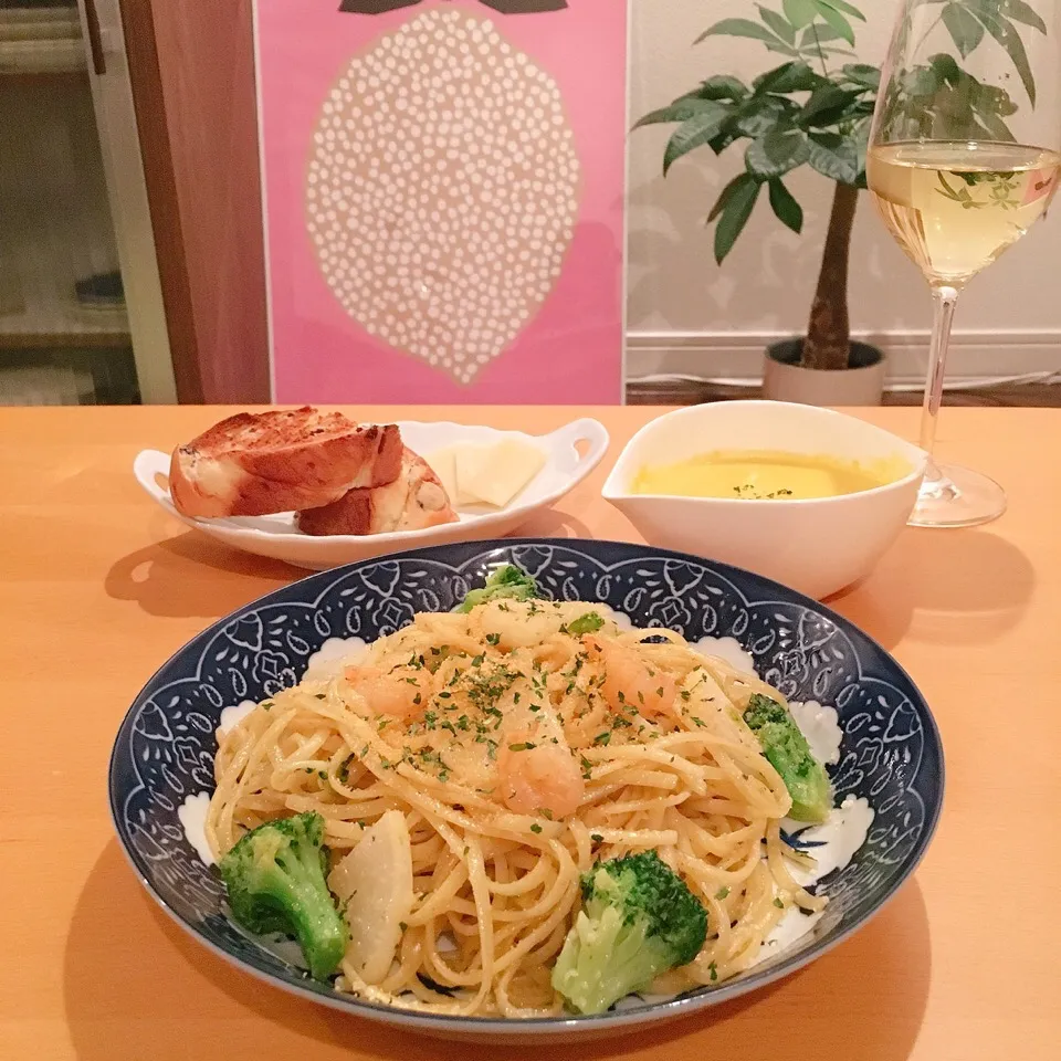 カブと小海老のカラスミ風味フェットチーネ🍝🌟|leeさん