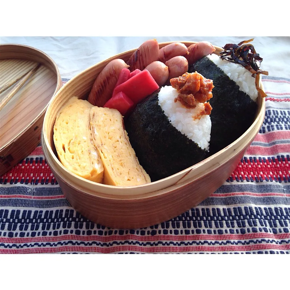 しゃけと肉味噌弁当|ポペさん