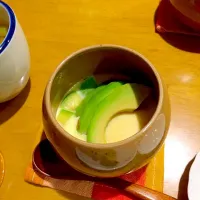 Snapdishの料理写真:アボカドの茶碗蒸し|chabiさん